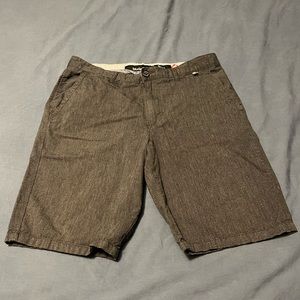 Modern amusement heather gray flat front shorts- size 33 ~9in inseam